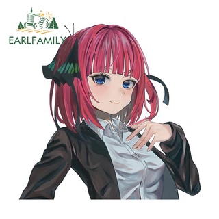 Earlfamily สติกเกอร์ ลายกราฟฟิตี้ The Quintessential Quintuplets ขนาด 13 ซม. x 12.8 ซม. สําหรับติดตกแต่งรถยนต์ รถจักรยานยนต์