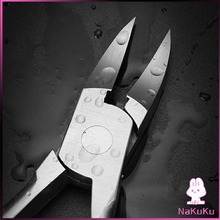 กรรไกรตัดเล็บ ปลายโค้งแหลม สแตนเลส  ตัดเซลล์ผิวที่ตายแล้ว beauty scissors