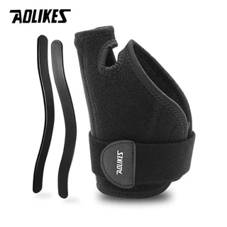อุปกรณ์ดามโคนนิ้วโป้ง ข้อมือ แกนพลาสติกแข็ง2แผ่น AOLIKESแท้ Thumb guard Bracers Wrist joint pain sprain rehabilitation