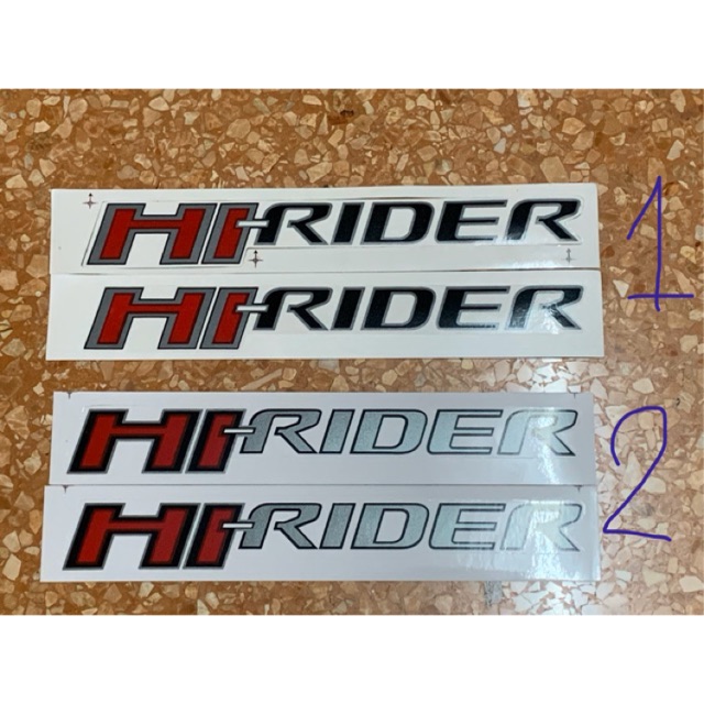 HiRIDER FORD RANGER sticker สติกเกอร์ ฟอร์ด แรนเจอร์ ไฮไรเดอร์ แก้มท้าย กระบะ ปิคอัพ 1 คู่ ซ้าย ขวา