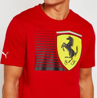 เสื้อยืด MERAH Solid Red ferrari