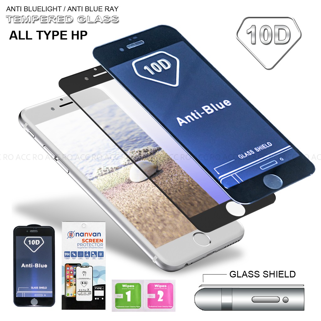 [RO ACC] ฟิล์มกระจกนิรภัย BLUELIGHT 10D VIVO V7/V15/Y12/Y17/V17PRO/S1/V15PRO/Y9S/Y20/V20/Y19/Y12S/U3