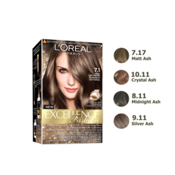 L'OREAL Excellence Fashion ปิดผมขาว สีแฟชั่น ลอรีอัล ปารีส เอกซ์เซลเลนซ์ ครีมเปลี่ยนสีผม ยาย้อมผม