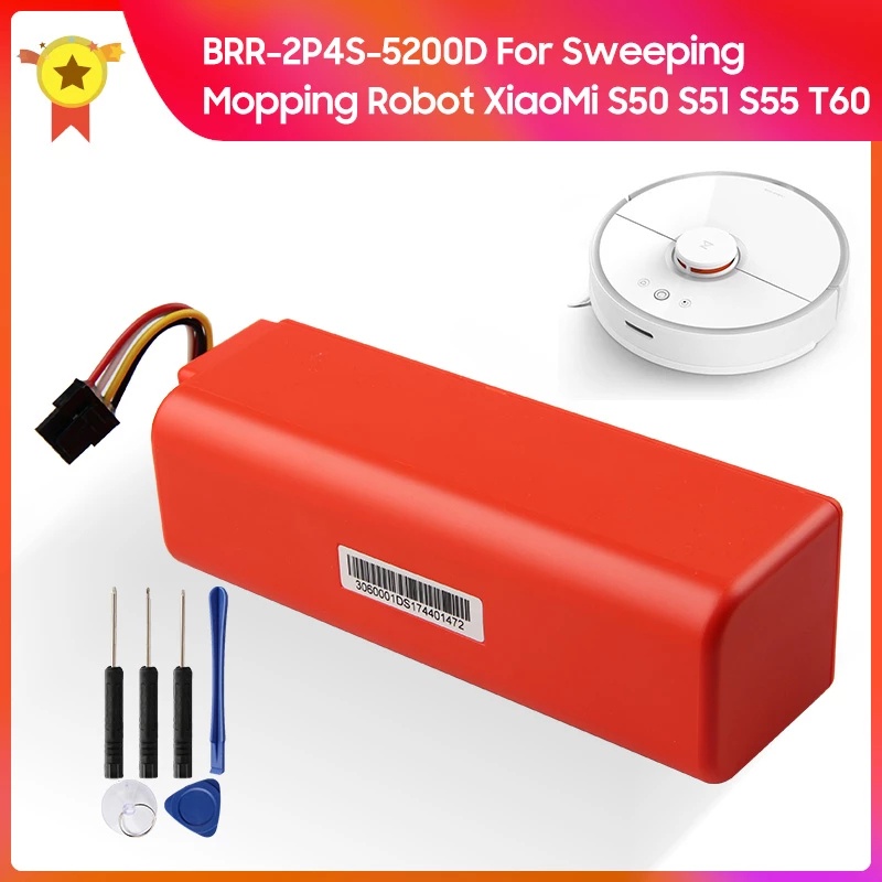 Roborock แบตเตอรี่สําหรับ Roborock S6 MaxV/S5 Max/S6 Pure/S5/S6/S50/S51/S55 อุปกรณ์เสริมอะไหล่