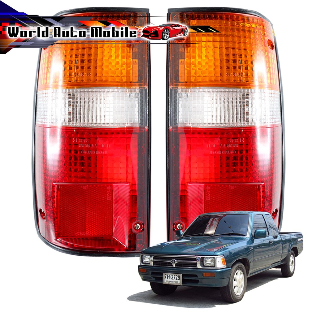 ไฟท้าย + ชุดสายไฟ+หลอด Lh+Rh Toyota  LN85 Mighty-X LN85 RN85 87 106 ปี1989 - 1997