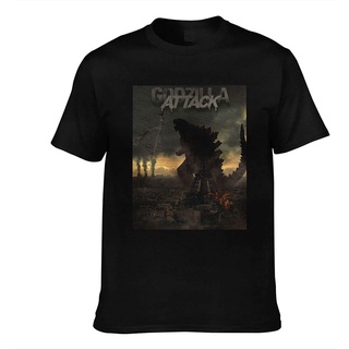 เสื้อยืดโอเวอร์ไซส์เสื้อยืดแขนสั้น คอกลม ผ้าฝ้าย พิมพ์ลายกราฟฟิค Godzilla Games แฟชั่นคลาสสิก สําหรับผู้ชายS-3XL