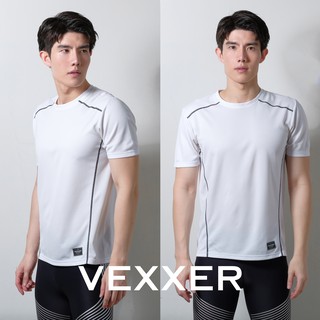 Vexxer Running Shirt X01 – สีขาว เสื้อกีฬา แขนสั้น เสื้อวิ่ง ออกกำลังกาย