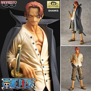 Model Figure งานแท้ Original ฟิกเกอร์ แมวทอง Banpresto One Piece วันพีซ เต็มพิกัดสลัดจอมลุย Shanks แชงคูส ผมแดง แซงคส์