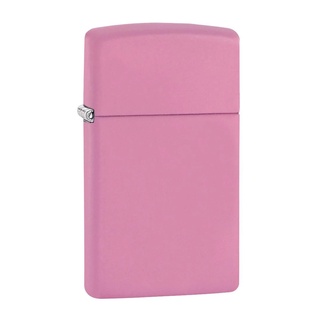 Zippo ไฟแช็กรุ่น 1638 Slim Pink Matte ของแท้ รับประกันตลอดชีวิต นำเข้าและจำหน่ายโดยตัวแทนจำหน่าย