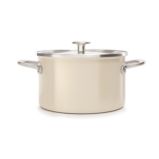 KITCHENAID CASSEROLE 24CM/6L ALMOND CREAM หม้อพร้อมฝาปิด