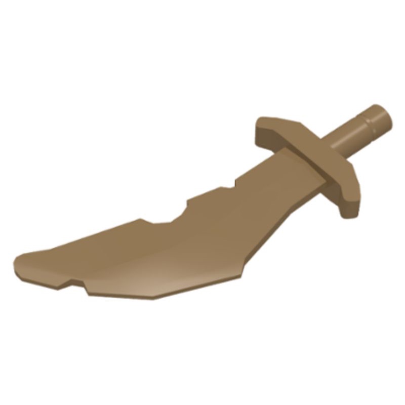 Part Lego 60752 Minifigure, Weapon Sword, Scimitar with Nicks