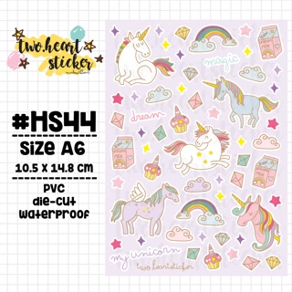 Unicorns Sticker🦄 size A6