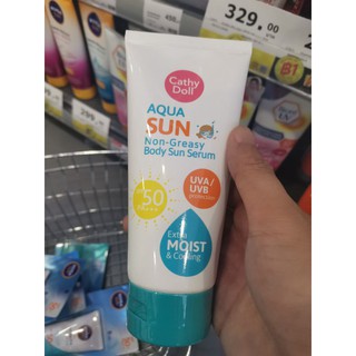 Cathy Doll Aqua Sun Non Greasy Body Sun Serum SPF50 PA+++ 138ml.