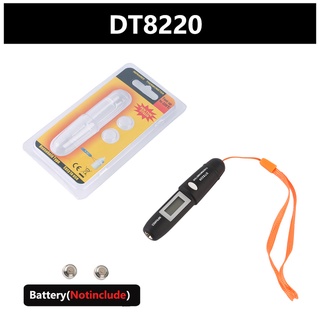 เครื่องวัดอุณหภูมิอาหารอินฟราเรด DT8220 Dt80~220C ขนาดเล็ก ดูแลรักษาง่าย เพื่อความปลอดภัย