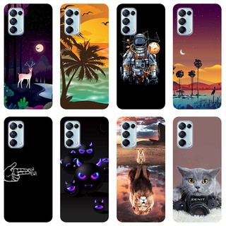 เคสสำหรับ OPPO Reno5 5G Case Silicone Back Cover Soft Casing OPPO Reno 5 5G Reno55G cartoon TPU เคส กรณี ฝาครอบ