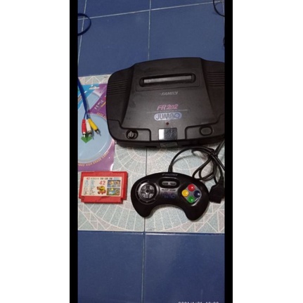 เครื่องเกมส์Fr202 รุ่นJumbo หายากเล่นได้ปกติสภาพเน้นเล่นแถมตลับ1ตลับอุปกรณ์ครบพร้อมเล่นคับ