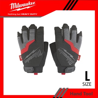 Milwaukee ถุงมือ Fingerless Gloves ไซส์ L   (48-22-9742)