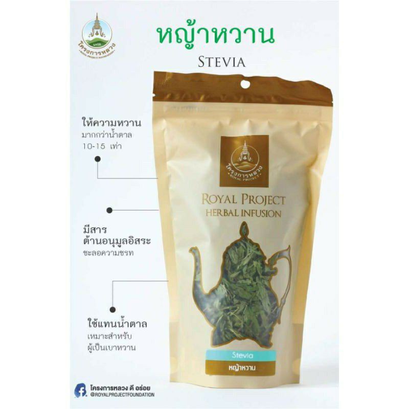 หญ้าหวาน โครงการหลวง🍃 Stevia 30กรัม