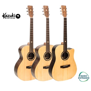 Kazuki Soul 2 Series กีต้าร์โปร่ง Top Solid Rosewood แถมกระเป๋าบุฟองน้ำอย่างดี ปิ๊ก ที่เก็บปิ๊ก คาโป้ จูนเนอร์ สายสะพาย