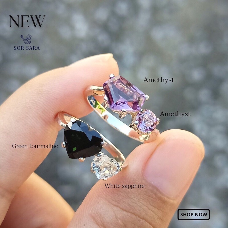 Pentagon BLACK & PURPLE Ring