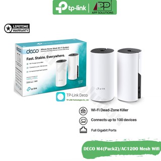 💥SALE💥TP-LINK Router Mesh Wi-Fi AC1200 รุ่นDeco M4(1แพ็ค/2ตัว)ประกันLifetime