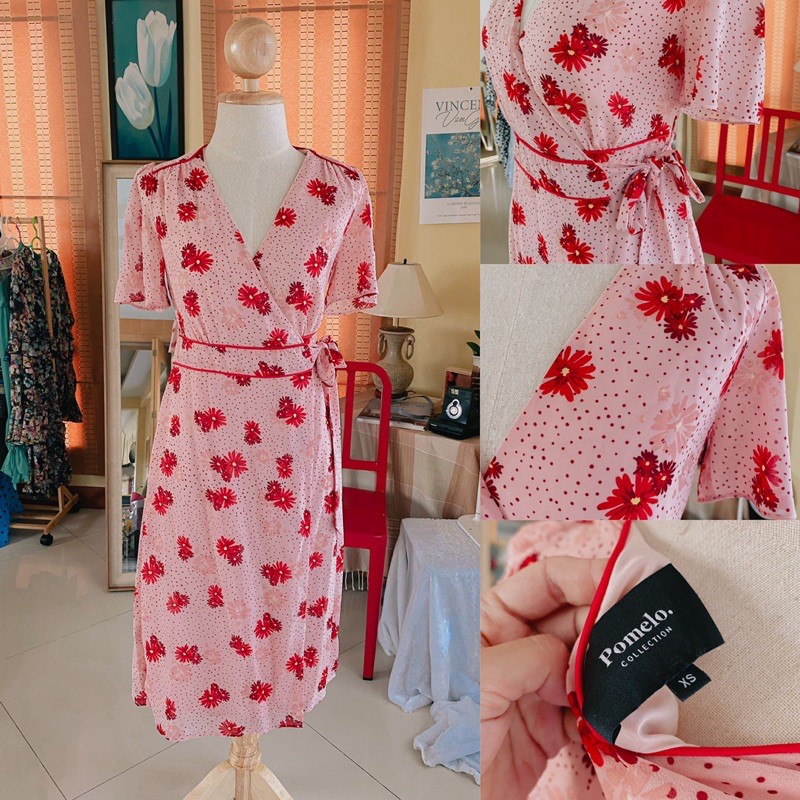 เดรสกิโมโนลายดอก Pomelo