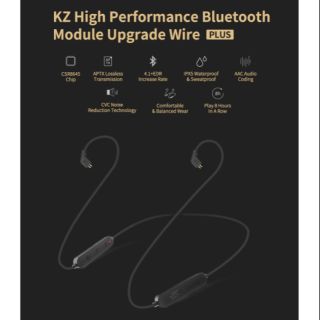 KZ Bluetooth 4.1 (aptx) ของแท้ รับประกันศูนย์ไทย สายบลูทูธสำหรับหูฟัง KZ รองรับ APTX , IPX5 , EDR