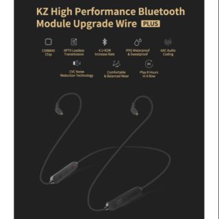 KZ Bluetooth 4.1 (aptx) ของแท้ รับประกันศูนย์ไทย สายบลูทูธสำหรับหูฟัง KZ รองรับ APTX , IPX5 , EDR