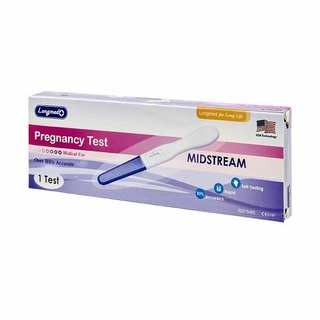 LONGMED Pregnancy Test Midatream ที่ตรวจครรภ์ แบบปัสสาวะผ่าน ตรวจได้ด้วยตัวเอง รู้ผลได้เร็วภายใน 1-3 นาที แม่นยำกว่า 99%