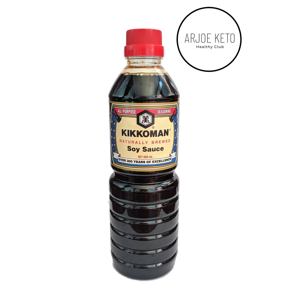 [ Keto ] ซอสถั่วเหลือง คิคโคแมน Kikkoman Soy sauce ขนาด 600 ML Shopee