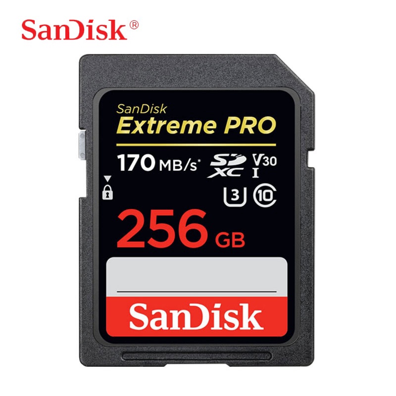 Extreme Pro UHS-I การ์ดหน่วยความจํา 64G 128G 256GB SDXC 170M/S รองรับ C10 U3 V30 4K สําหรับกล้องดิจิทัล