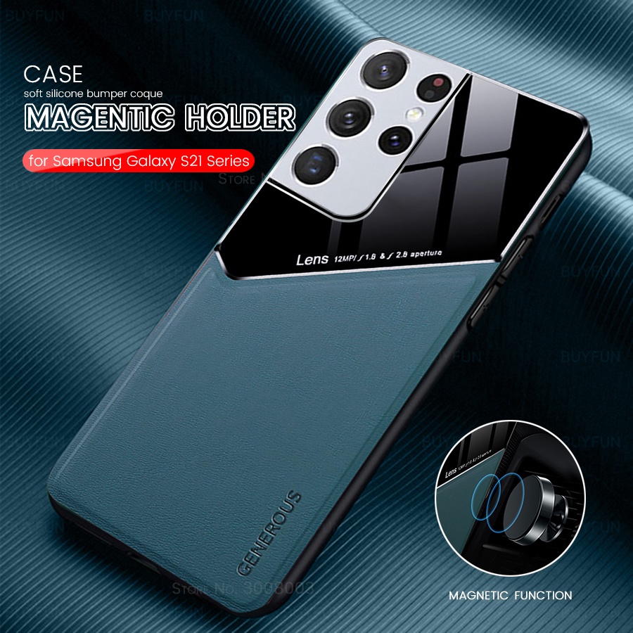 เคสโทรศัพท์มือถือ แบบแม่เหล็กติดรถยนต์ สําหรับ Samsung Galaxy S21 S22 Ultra Plus S20 Fe
