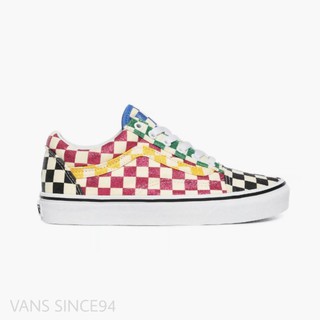 [ของแท้ ส่งฟรี จากไทย] VANS OLD SKOOL - (GLITTER CHECK) MULTI/TRUE WHITE