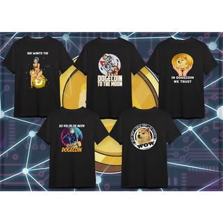 เสื้อยืด เหรียญ Dogecoin ลายใหม่