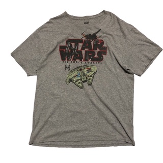 Star wars The force awakens. (เสื้อยืดมือสอง/เสื้อภาพยนต์)สามารถปรับแต่งได้