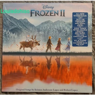 แผ่นเสียง Frozen II แผ่นเสียงใหม่มือหนึ่ง แผ่นซีล Black Vinyl แผ่นเสียงโฟร์เซ่น II แผ่นเสียงเอลซ่า แอนนา