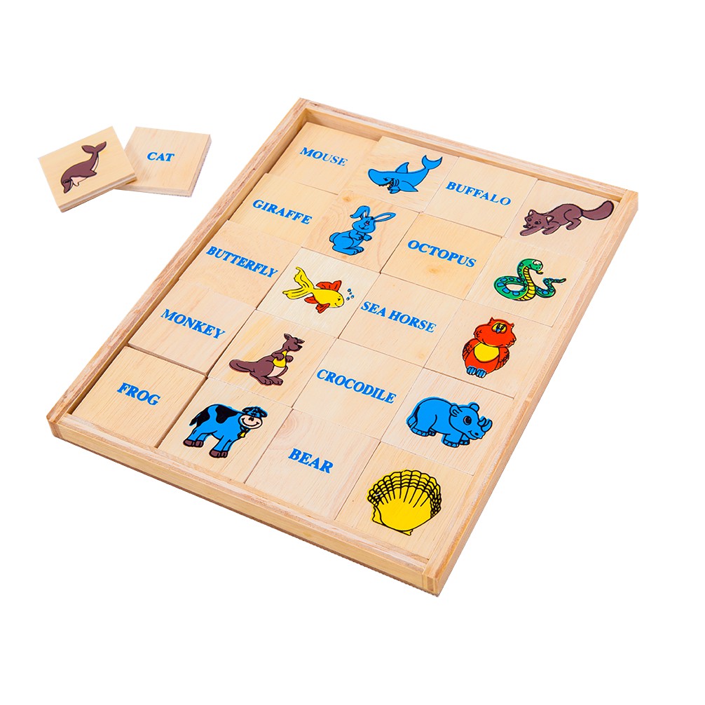 0526 เรียนรู้คำศัพท์ สัตว์ 40 คำ, ของเล่นไม้, ของเล่นเสริมพัฒนาการ, ของเล่นเด็กอนุบาล, สื่อการสอนเด็กอนุบาล