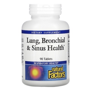 Natural Factors Lung, Bronchial &amp; Sinus Health, 90 Tablets