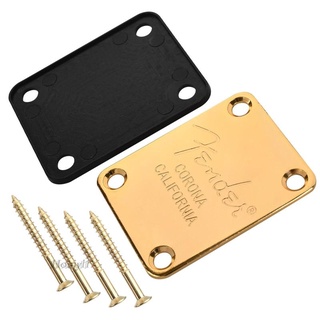 Electric Guitar Neck Plate Back Plate With 4 Mounting Screws