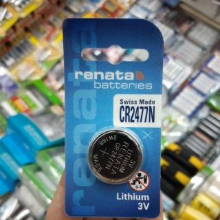 ถ่าน Renata CR2477N Lithium 3V 1ก้อน Made in Switzerland ของใหม่ ของแท้