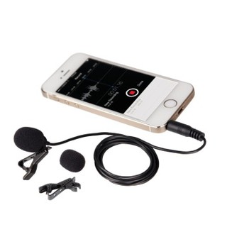 ไมโครโฟนติดปกเสื้อสำหรับมือถือ MANNFOTO LAVALIER MICROPHONE