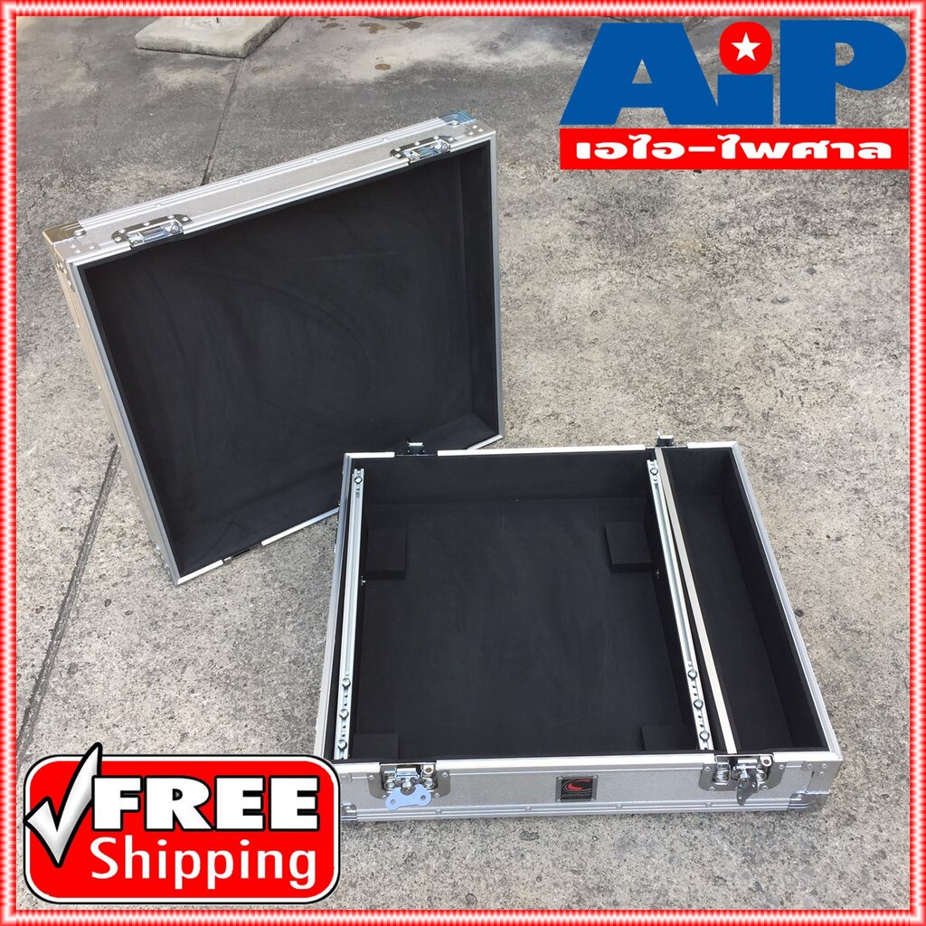 COMPACT RACK MIX YAMAHA MG-16XU ยึดปีกมีช่องเก็บของกว้าง10CM. สีเงิน..ใช้ได้กับMIXได้หลายยี่ห้อที่มี