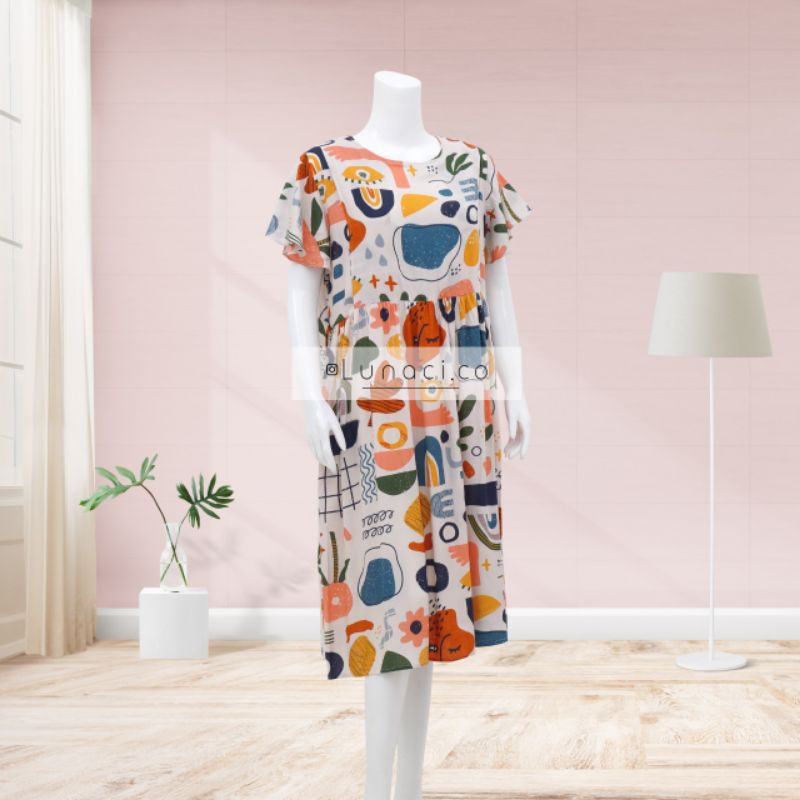 Lunaci White Aztec Kina Dress