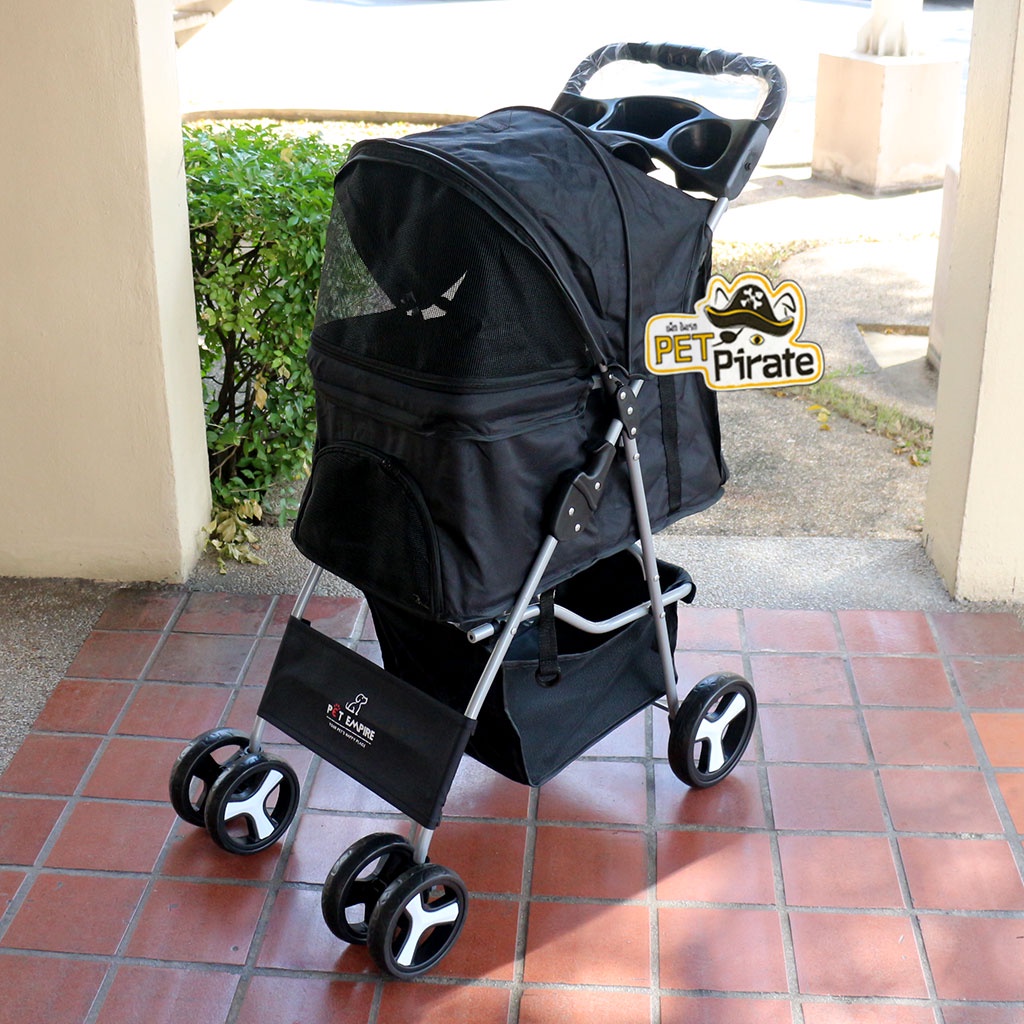 Pet Empire รถเข็นสัตว์เลี้ยง [DTC-804] รับน้ำหนักได้สูงสุดถึง 15 กก. รถเข็นหมา รุ่น 6 ล้อ มีตะกร้าเก็บของใต้เบาะ