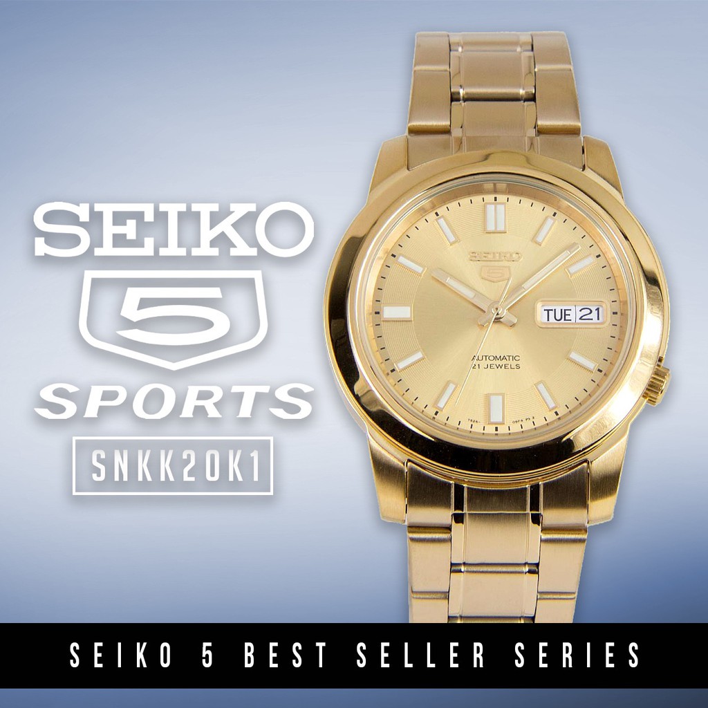 นาฬิกา SEIKO 5 Automatic (นาฬิกา ไซโก้) classic รุ่น SNKK20K1 ระบบ AUTOMATIC veladeedee