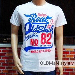 เสื้อยืด Oldskull ลายวินเทจสามารถปรับแต่งได้