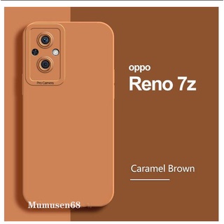 Oppo Reno 7z 5G Reno 8z เคสโทรศัพท์ซิลิโคน เนื้อแมตต์ สีลูกกวาด Reno 7 / 7pro เคสโทรศัพท์ขัดผิว