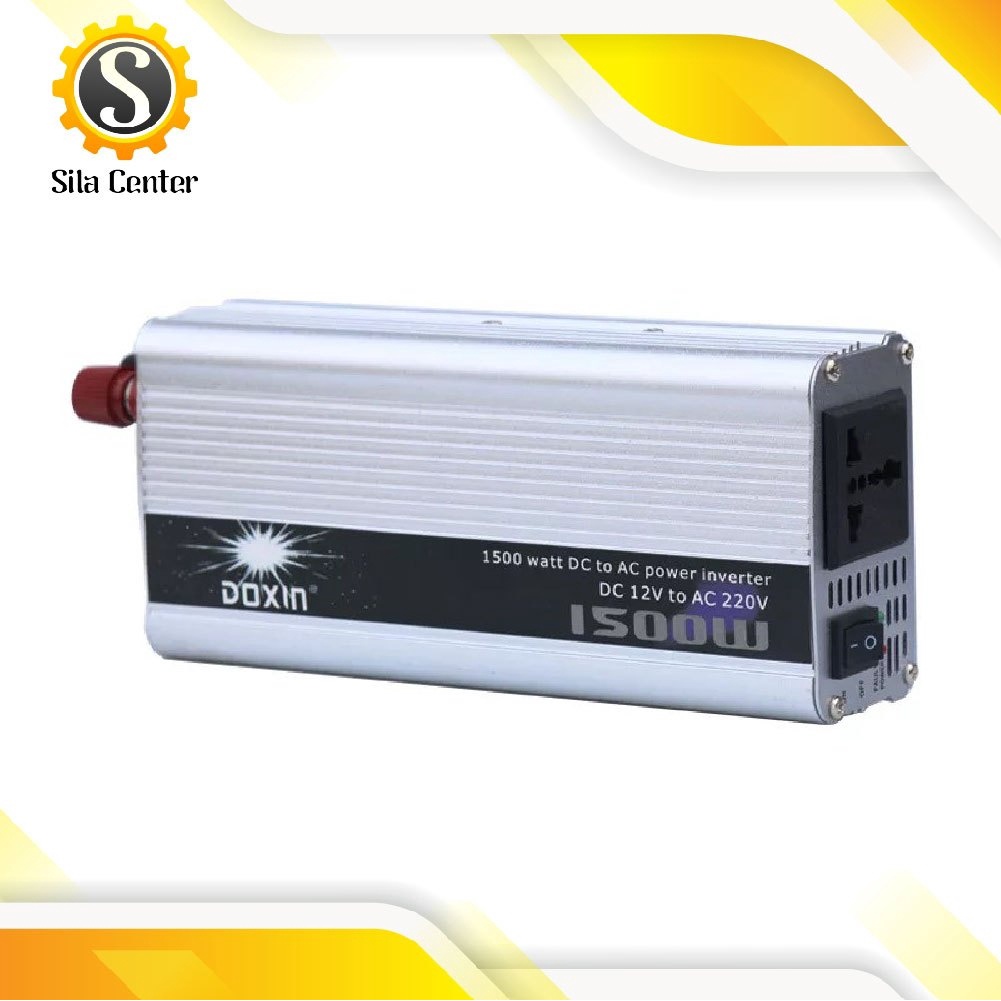 DOXIN Inverter ตัวแปลงกระแสไฟ 12V กล่องแปลงไฟ 220V 1500W