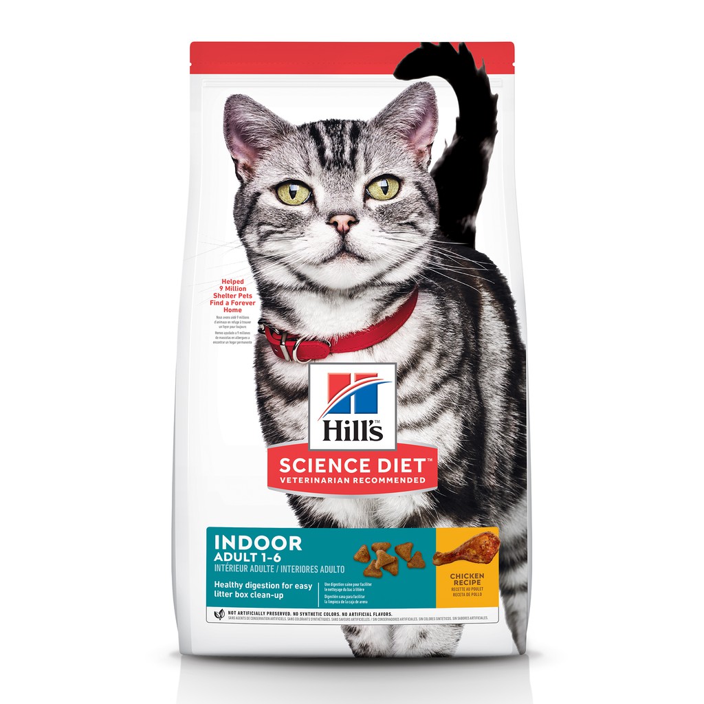 Cat Food 1155 บาท Hill’s® Science Diet® Adult Indoor cat food อาหารแมวโตเลี้ยงในบ้าน1-6ปี 3.17กก. Pets