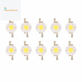 10 Pieces High Power 2 Pin 3W Warm White LED Bead Emitters 100-110Lm T1